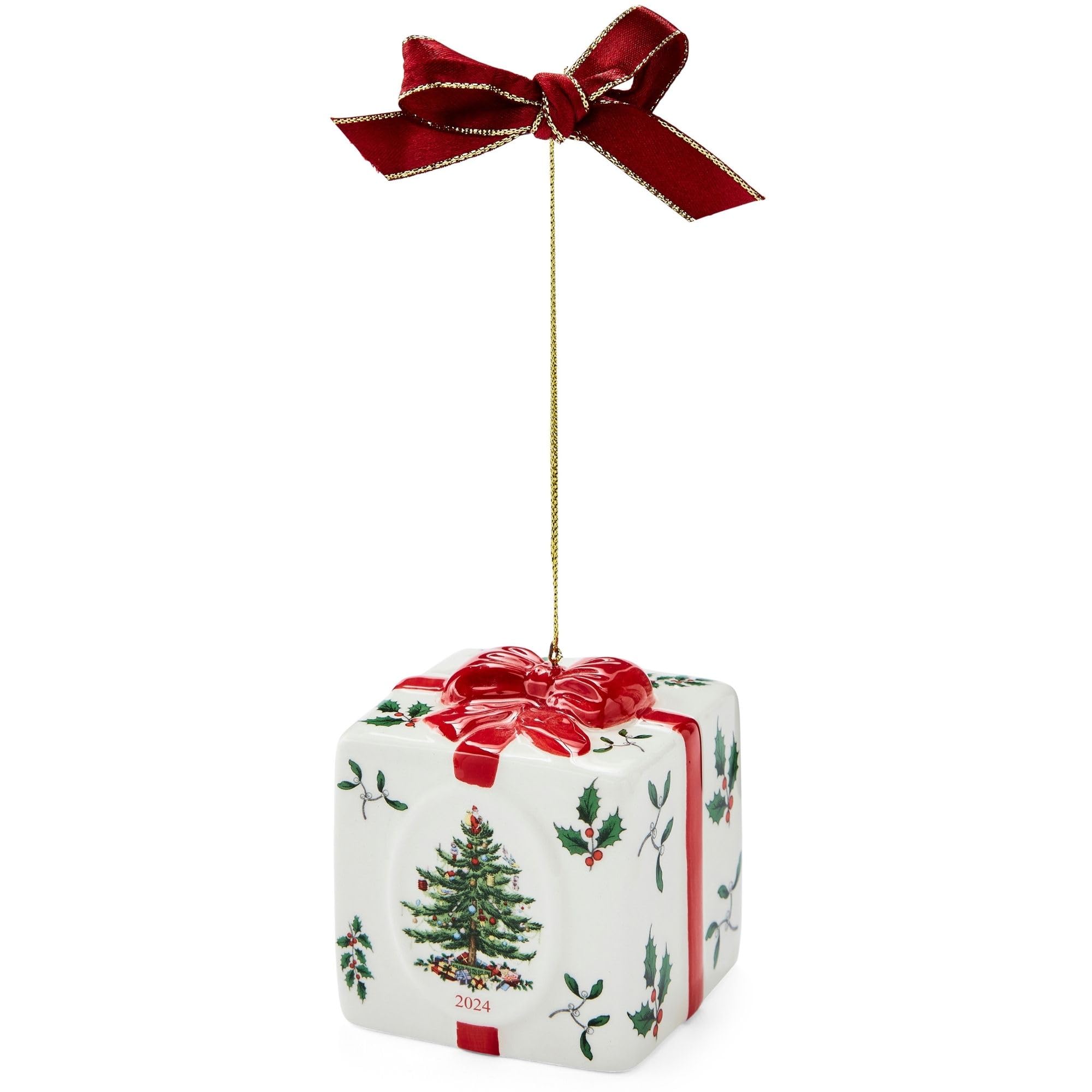Amazon.com: Spode Christmas Tree Gift Box Ornament - Festive